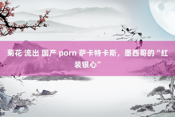 菊花 流出 国产 porn 萨卡特卡斯，墨西哥的“红装银心”