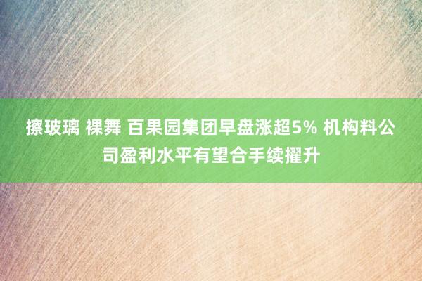 擦玻璃 裸舞 百果园集团早盘涨超5% 机构料公司盈利水平有望合手续擢升