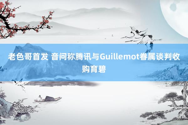 老色哥首发 音问称腾讯与Guillemot眷属谈判收购育碧