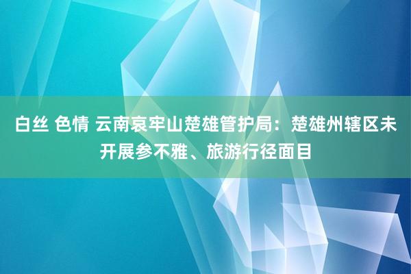 白丝 色情 云南哀牢山楚雄管护局：楚雄州辖区未开展参不雅、旅游行径面目