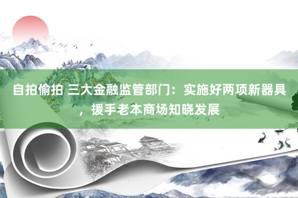 自拍偷拍 三大金融监管部门：实施好两项新器具，援手老本商场知晓发展