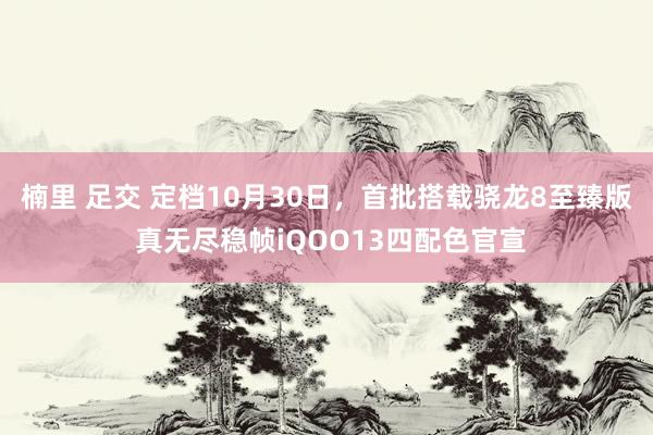 楠里 足交 定档10月30日，首批搭载骁龙8至臻版 真无尽稳帧iQOO13四配色官宣