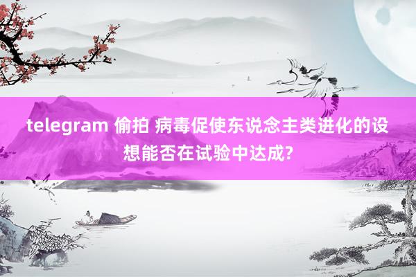 telegram 偷拍 病毒促使东说念主类进化的设想能否在试验中达成?