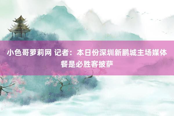 小色哥萝莉网 记者：本日份深圳新鹏城主场媒体餐是必胜客披萨