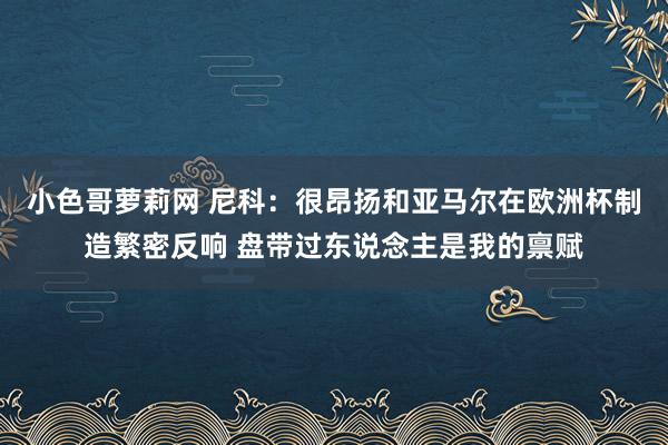 小色哥萝莉网 尼科：很昂扬和亚马尔在欧洲杯制造繁密反响 盘带过东说念主是我的禀赋